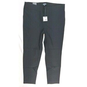New Madison Curvy Women 18W Black Pull On Dress Pant Career Professional Work